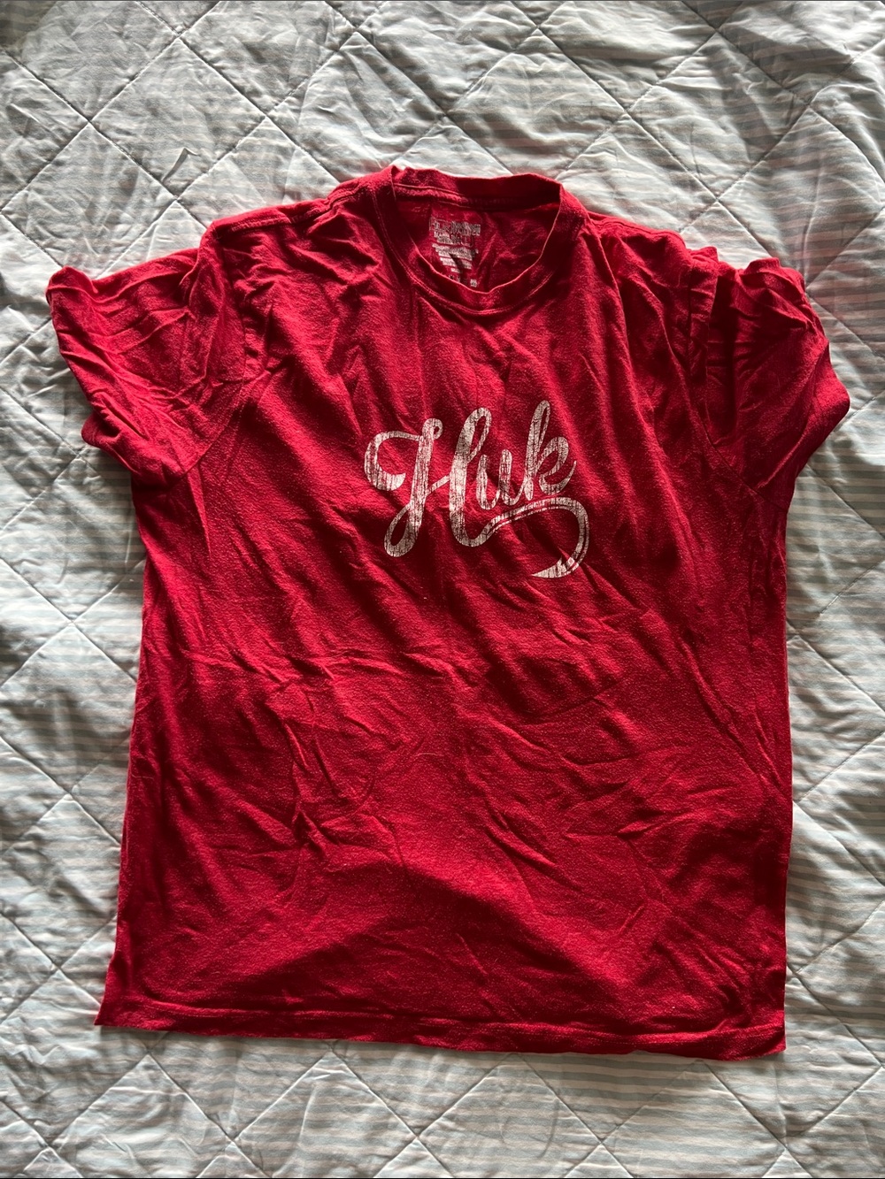 Red 'Huk' Graphic Kids T‑Shirt